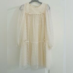 Zara Cream Floral Kids Dress